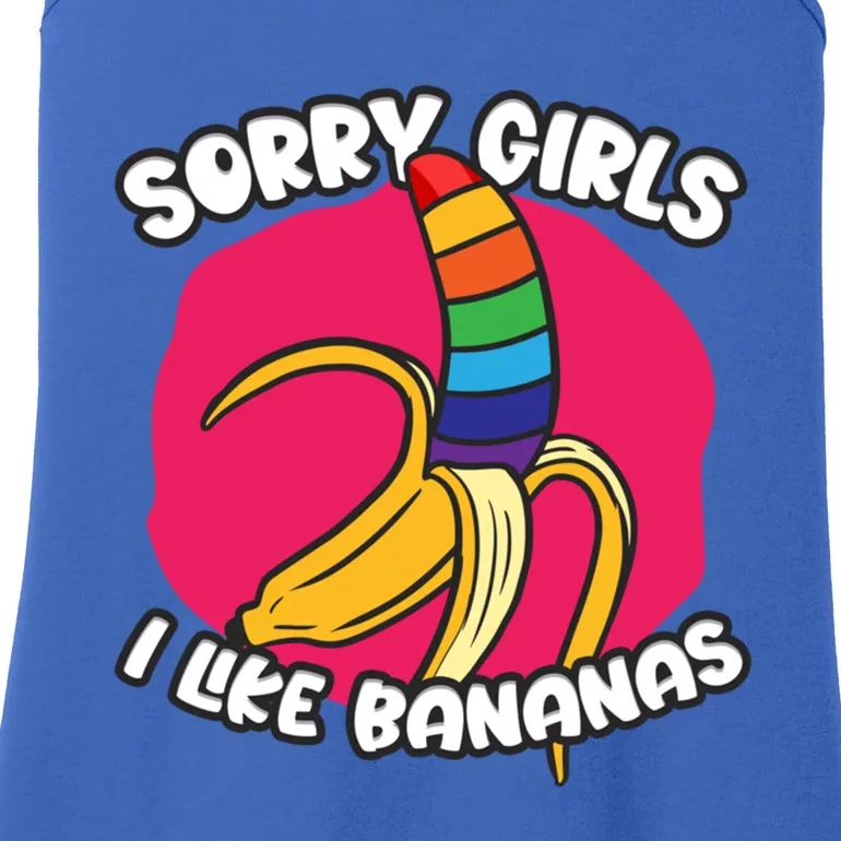 Sorry I Like Bananas Lgbtqia Pride Gift Ladies Essential Tank