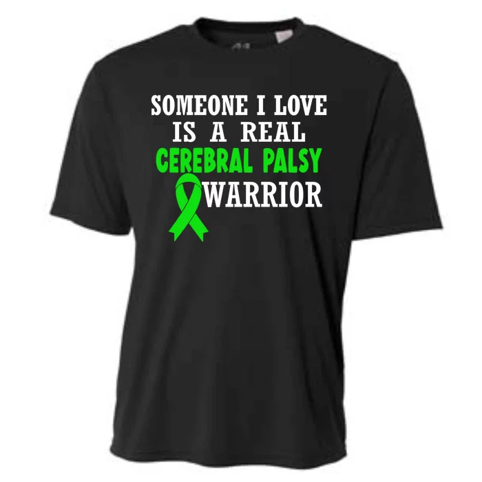 Someone I Love Cerebral Palsy Warrior Cerebral Palsy Ribbon Gift Cooling Performance Crew T-Shirt