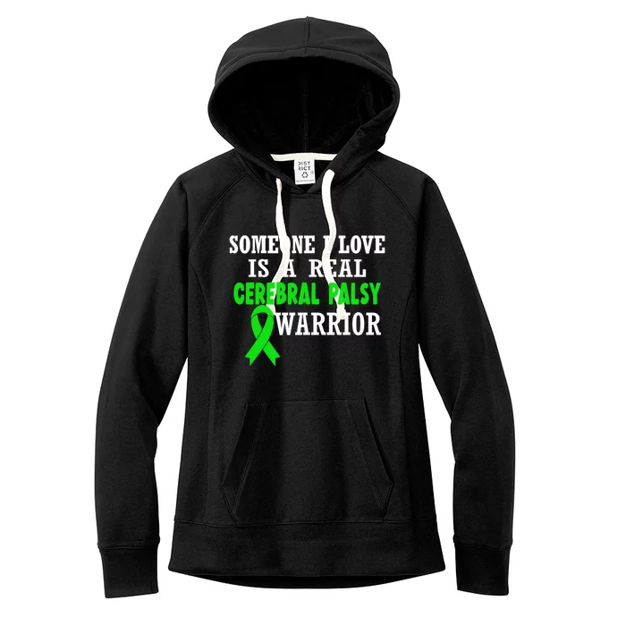 Someone I Love Cerebral Palsy Warrior Cerebral Palsy Ribbon Gift Women's Fleece Hoodie