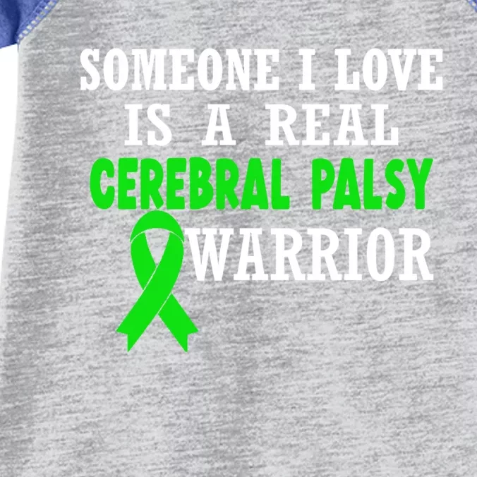 Someone I Love Cerebral Palsy Warrior Cerebral Palsy Ribbon Gift Infant Baby Jersey Bodysuit