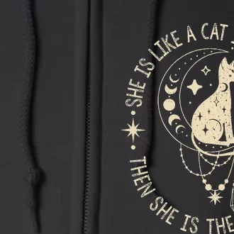 She Is Like A Cat In The Dark Then She Is The Darkness Full Zip Hoodie