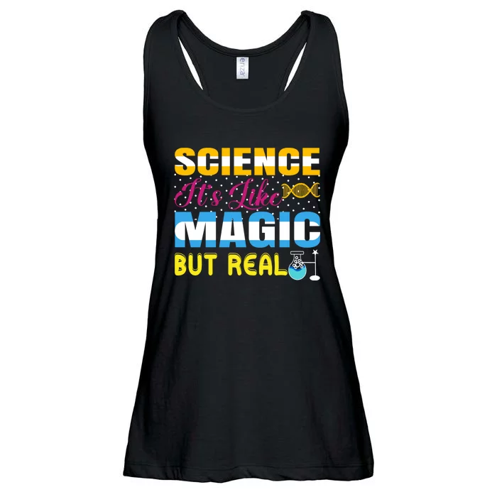 Science ItS Like Magic But Real Graphic Ladies Essential Flowy Tank