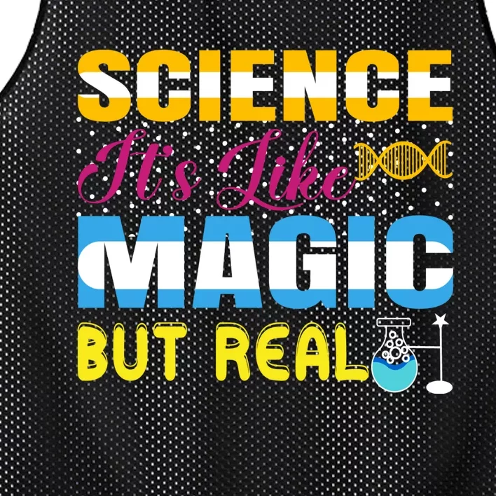 Science ItS Like Magic But Real Graphic Mesh Reversible Basketball Jersey Tank