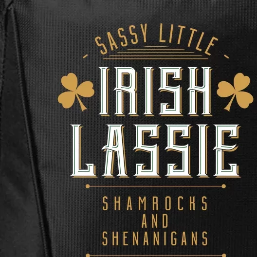 Sassy Irish Lassy Funny St Patricks Day City Backpack