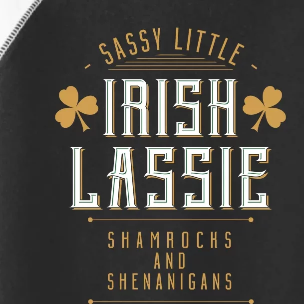 Sassy Irish Lassy Funny St Patricks Day Toddler Fine Jersey T-Shirt