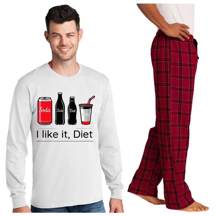 Soda I Like It Diet Essentials Morning Beverage Love Long Sleeve Pajama Set