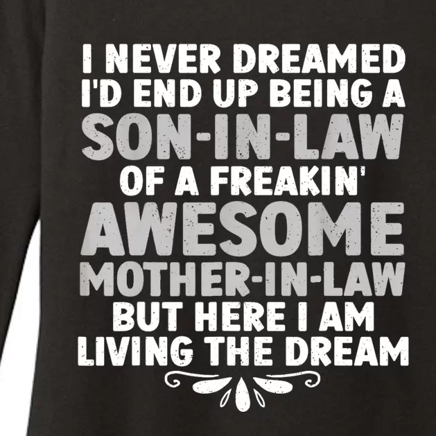 Son In Law Art From Mother In Law For Son In Law Womens CVC Long Sleeve Shirt