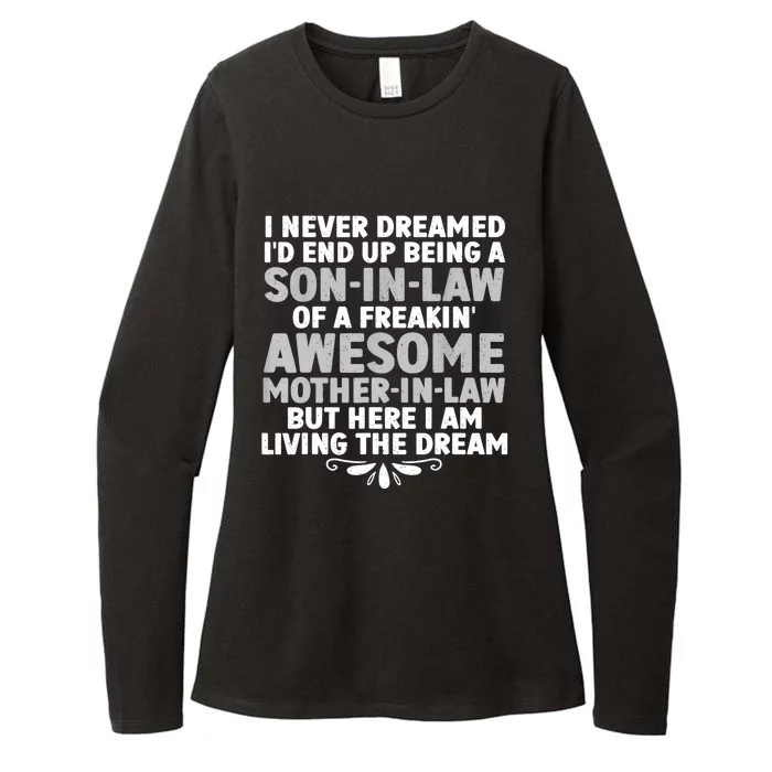 Son In Law Art From Mother In Law For Son In Law Womens CVC Long Sleeve Shirt