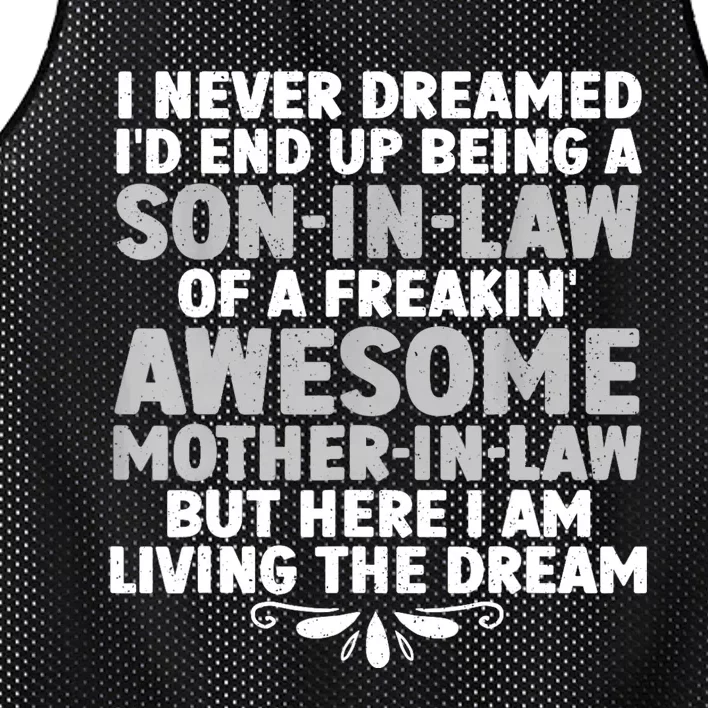 Son In Law Art From Mother In Law For Son In Law Mesh Reversible Basketball Jersey Tank