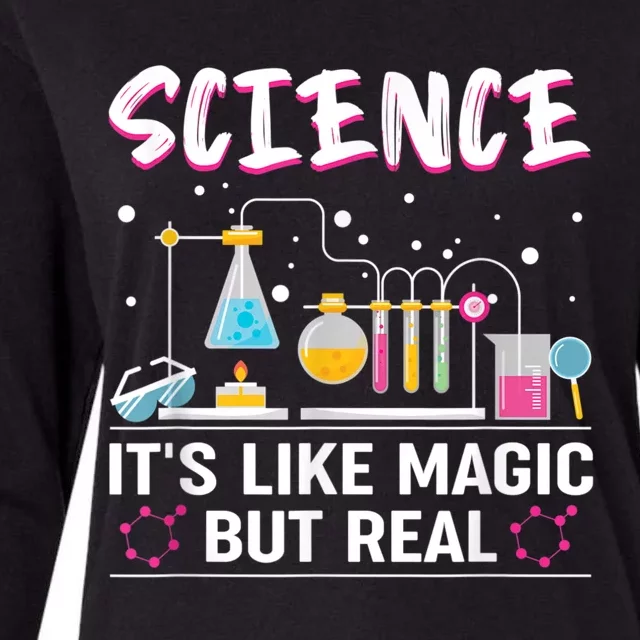 Science Its Like Magic But Real Womens Cotton Relaxed Long Sleeve T-Shirt