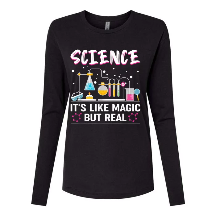 Science Its Like Magic But Real Womens Cotton Relaxed Long Sleeve T-Shirt