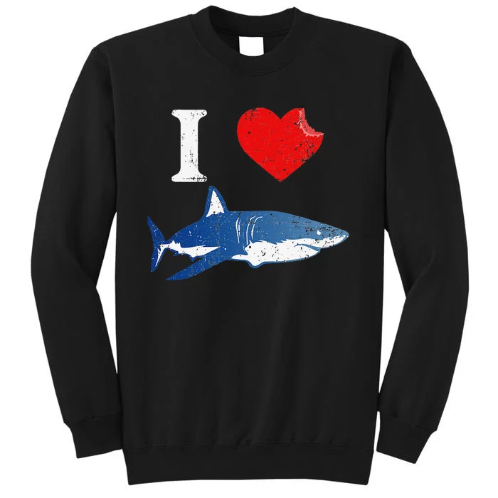 Shark I Love Shark Lover Gift Shark Sweatshirt