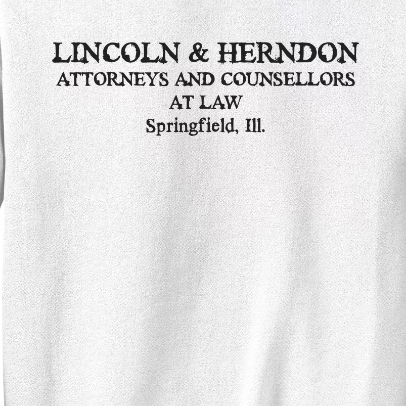 Springfield Illinois Lincoln Herndon Law Abe Lincoln Sweatshirt