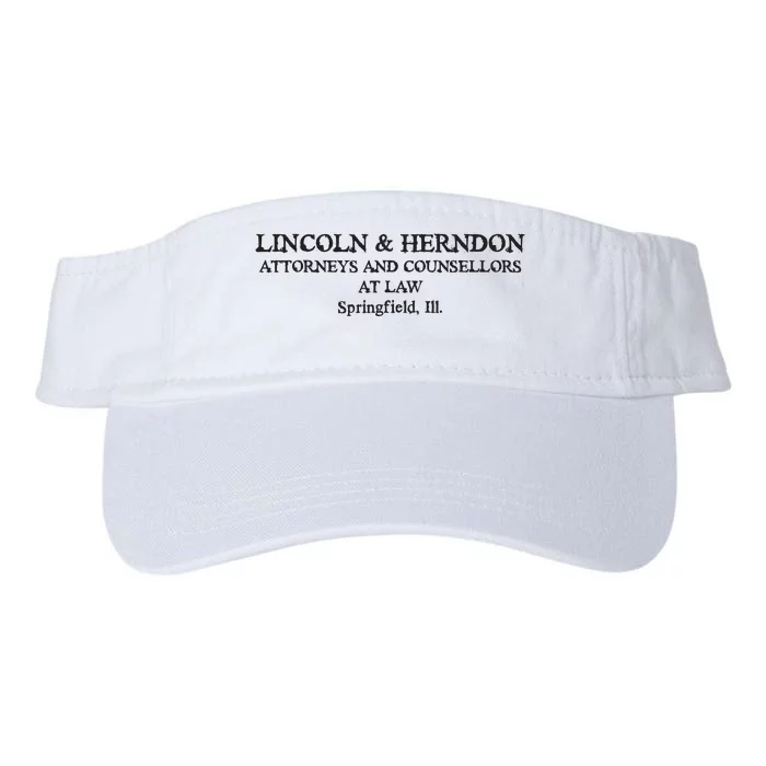 Springfield Illinois Lincoln Herndon Law Abe Lincoln Valucap Bio-Washed Visor