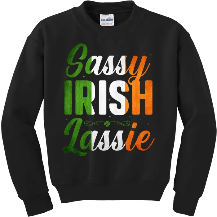 Sassy Irish Lassie Kids Sweatshirt