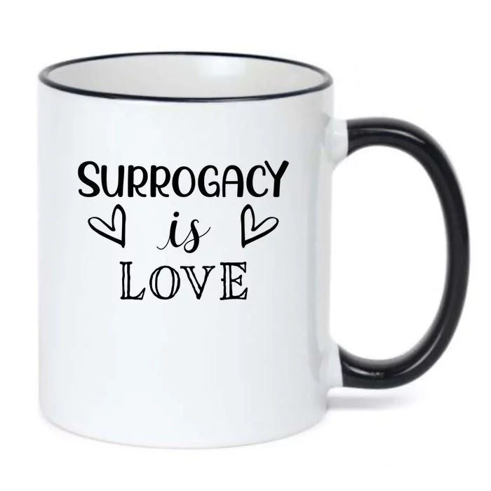 Surrogacy Is Love Proud Surrogate Mom Gift Black Color Changing Mug