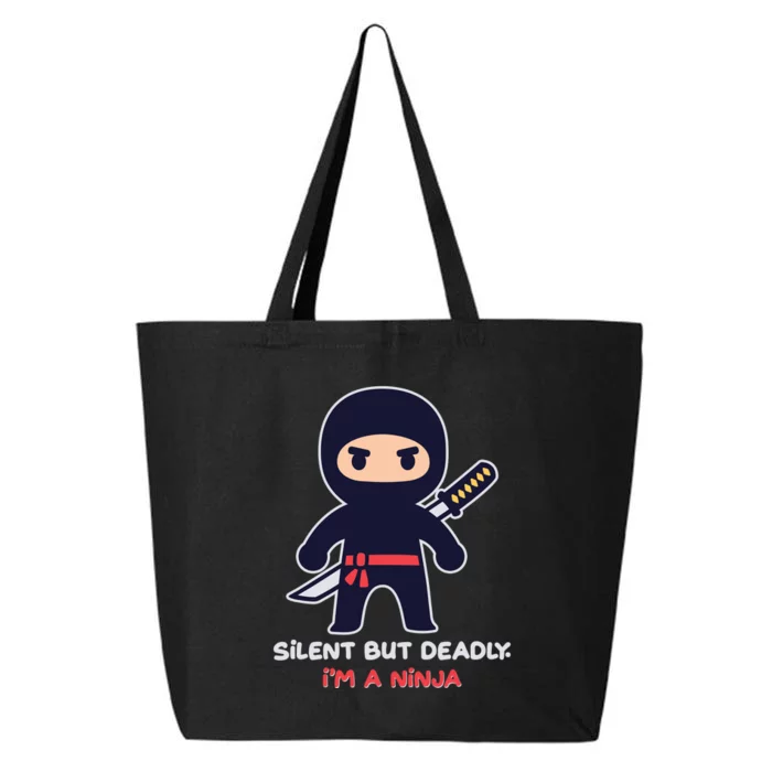 Silent But Deadly I'm A Ninja 25L Jumbo Tote