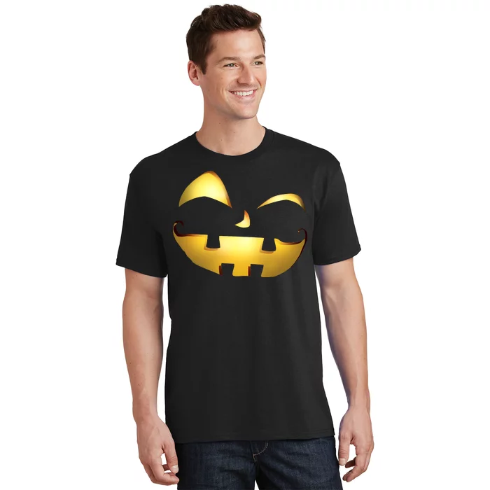 Silly Cool Jack O Lantern Face T-Shirt