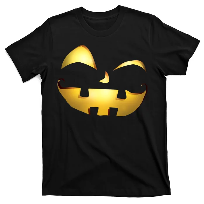 Silly Cool Jack O Lantern Face T-Shirt