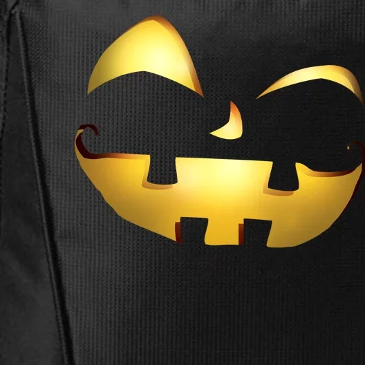 Silly Cool Jack O Lantern Face City Backpack