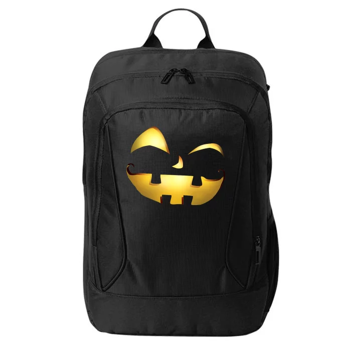 Silly Cool Jack O Lantern Face City Backpack