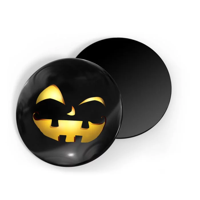 Silly Cool Jack O Lantern Face Magnet