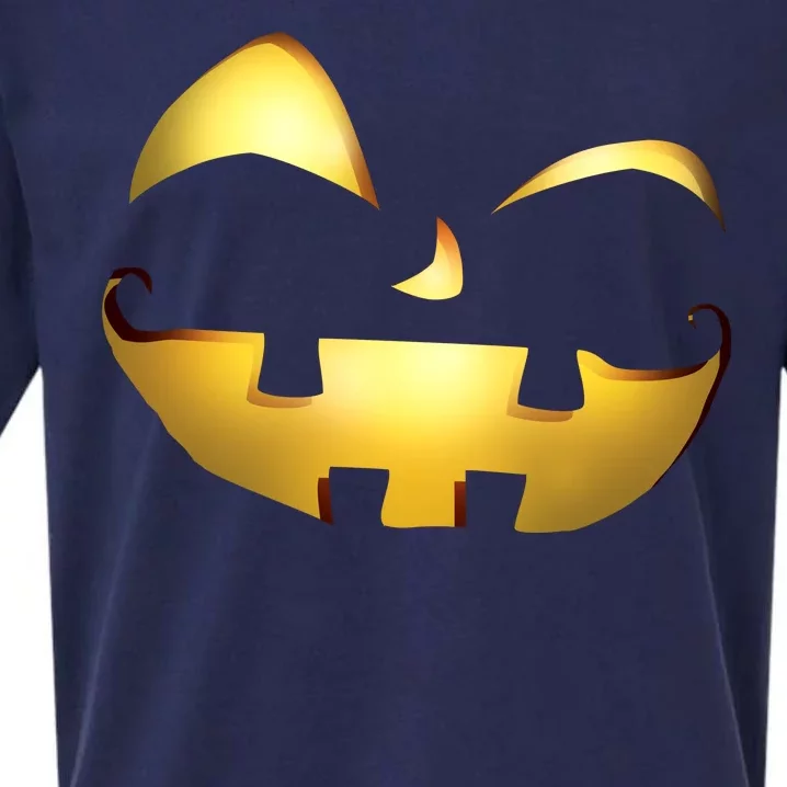 Silly Cool Jack O Lantern Face Sueded Cloud Jersey T-Shirt