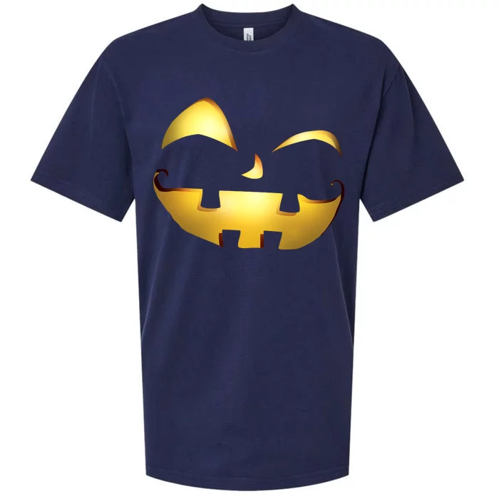 Silly Cool Jack O Lantern Face Sueded Cloud Jersey T-Shirt