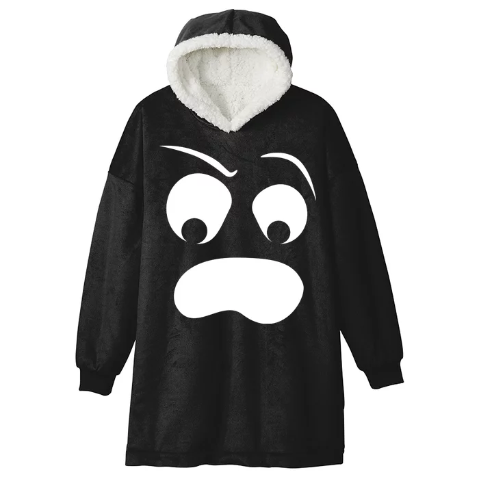 Silly Ghost Face Hooded Wearable Blanket