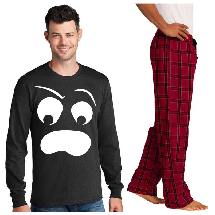 Silly Ghost Face Long Sleeve Pajama Set