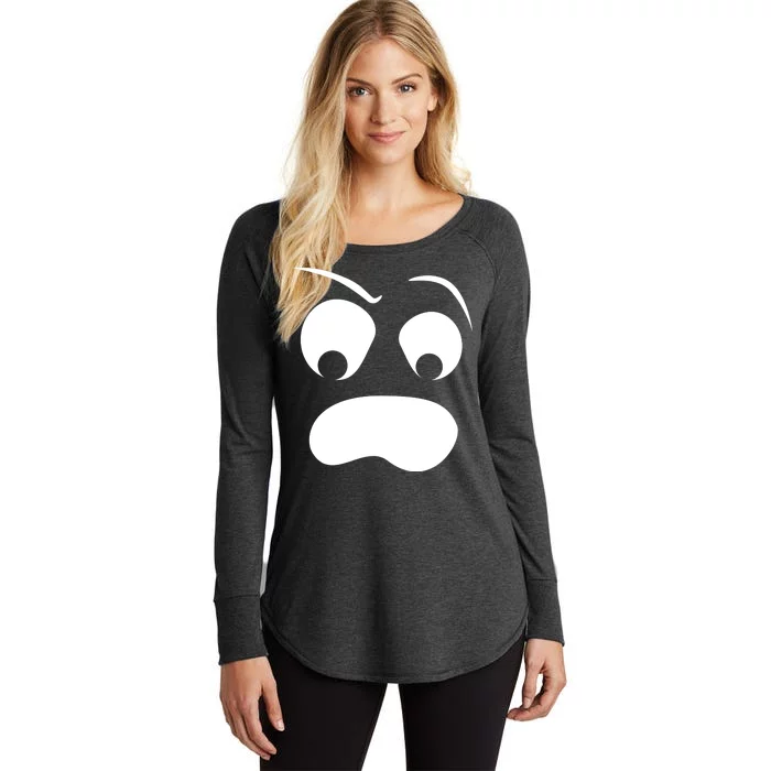 Silly Ghost Face Women's Perfect Tri Tunic Long Sleeve Shirt