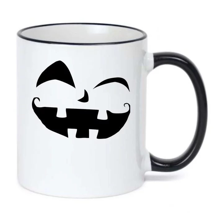 Silly Jack O' Lantern Face Black Color Changing Mug