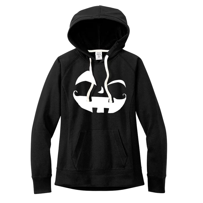 Silly Jack O' Lantern Face Women's Fleece Hoodie