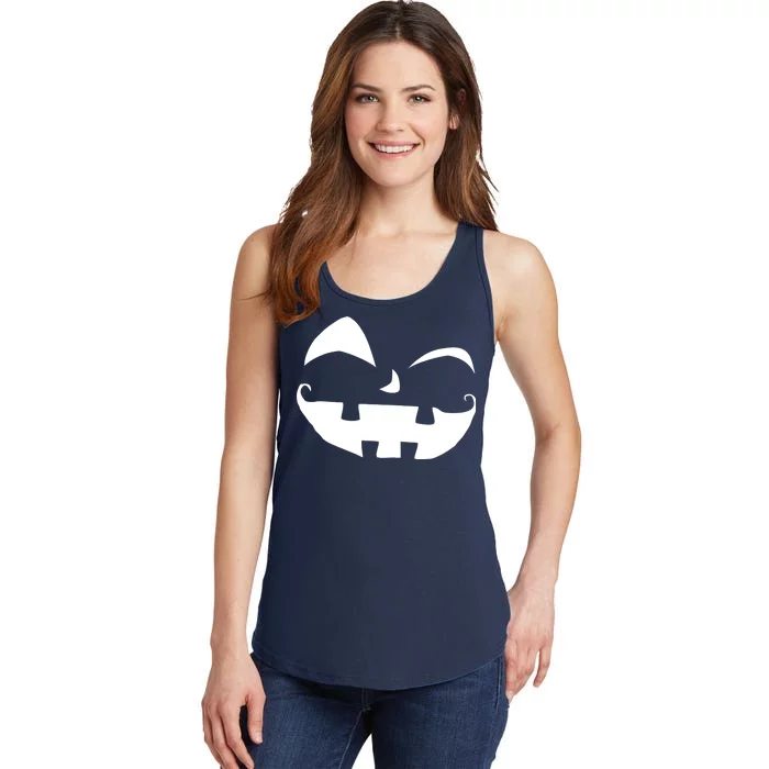 Silly Jack O' Lantern Face Ladies Essential Tank