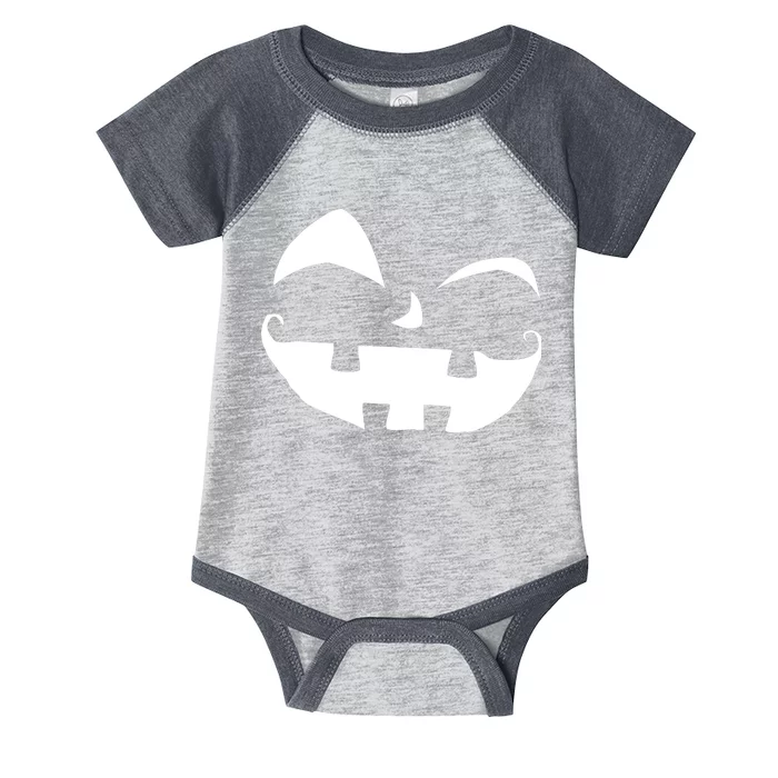 Silly Jack O' Lantern Face Infant Baby Jersey Bodysuit