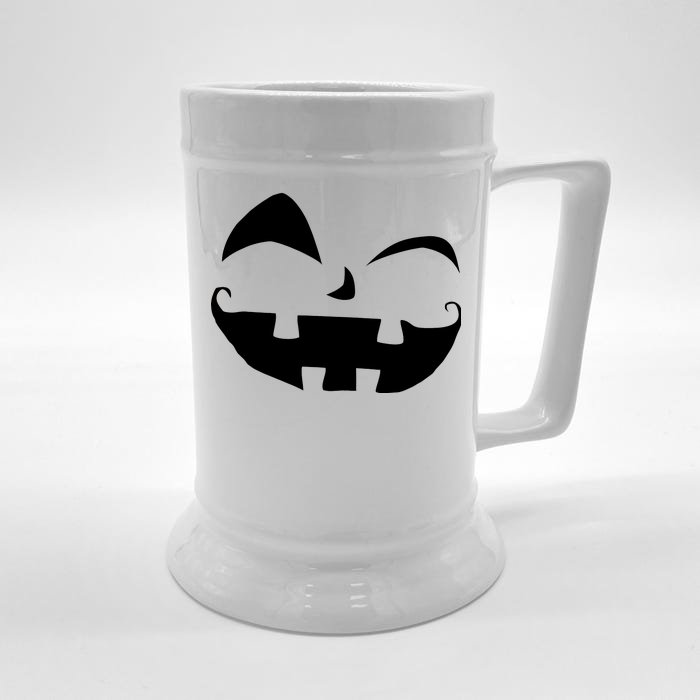 Silly Jack O' Lantern Face Front & Back Beer Stein