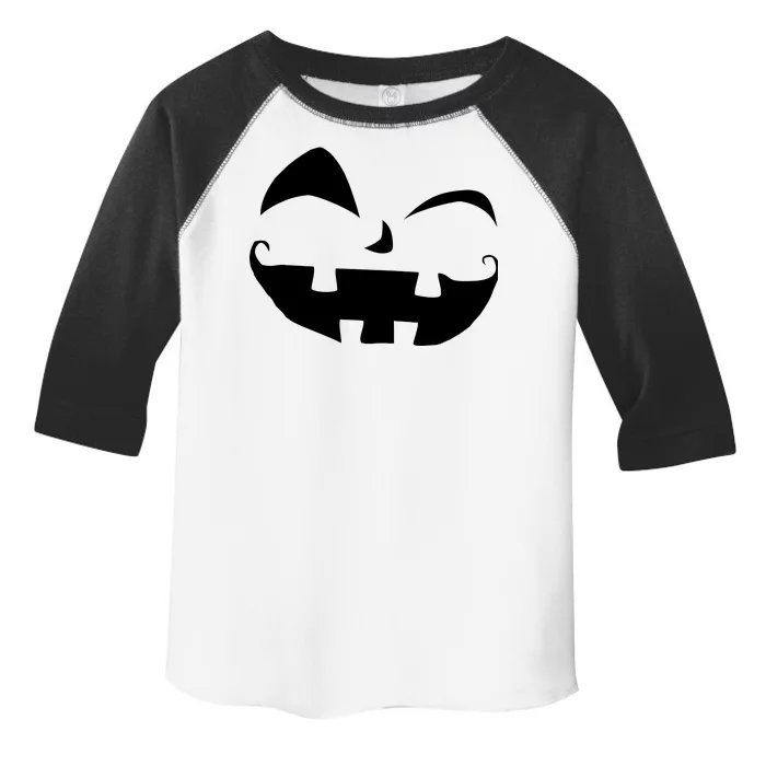 Silly Jack O' Lantern Face Toddler Fine Jersey T-Shirt