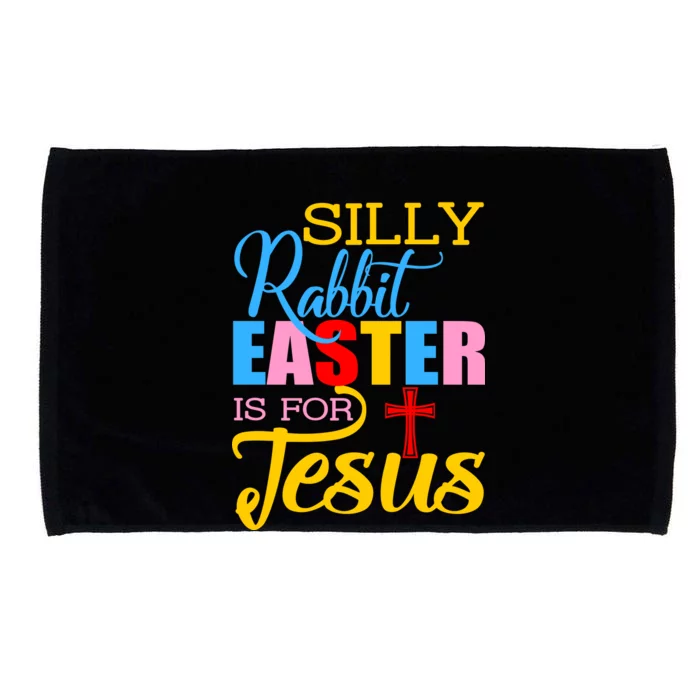 Silly Rabbit Easter is For Jesus Colorful Cross Microfiber Hand Towel