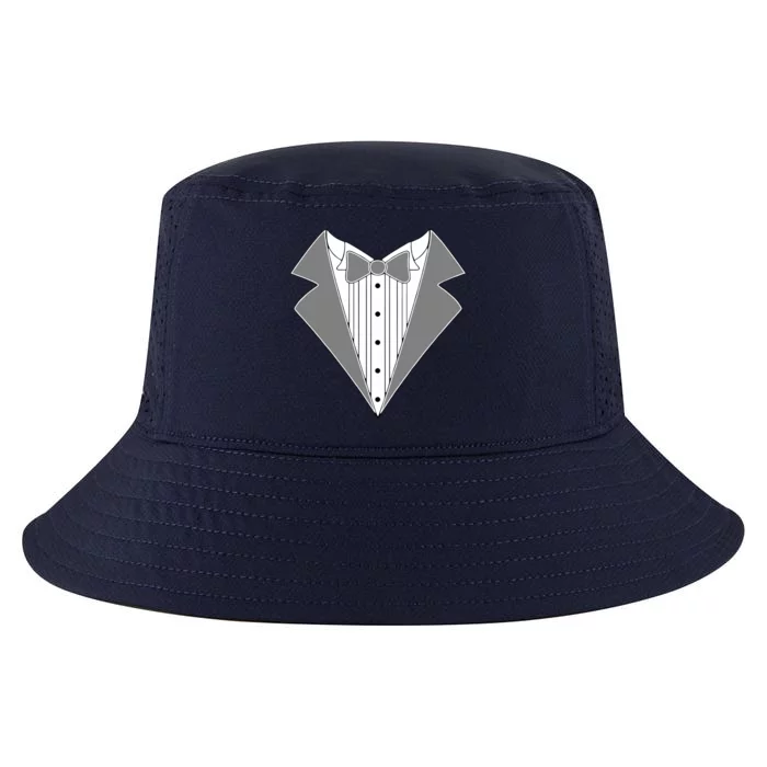 Silver Tuxedo Wedding Tux Cool Comfort Performance Bucket Hat