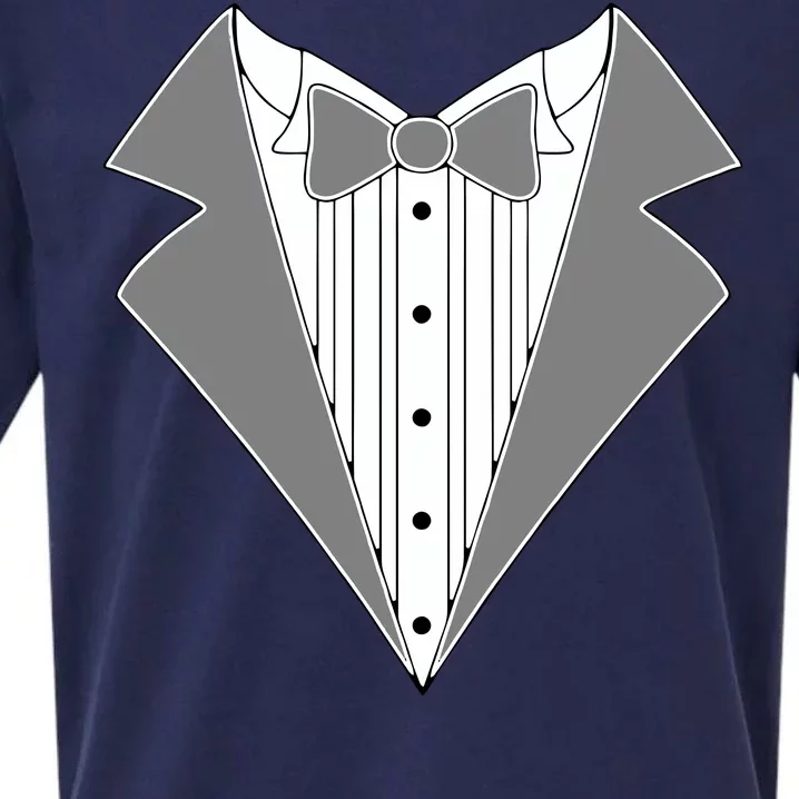 Silver Tuxedo Wedding Tux Sueded Cloud Jersey T-Shirt