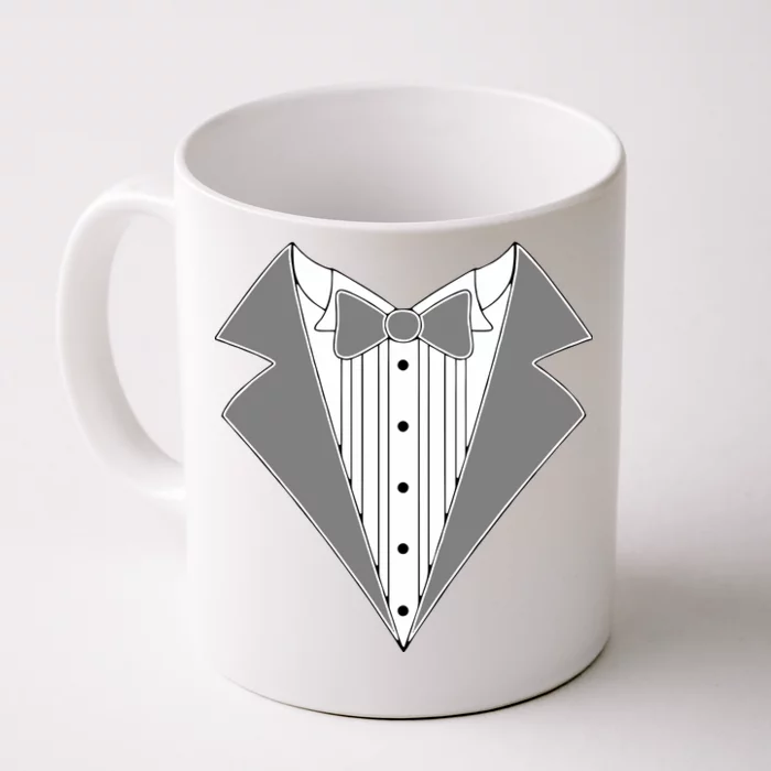 Silver Tuxedo Wedding Tux Front & Back Coffee Mug