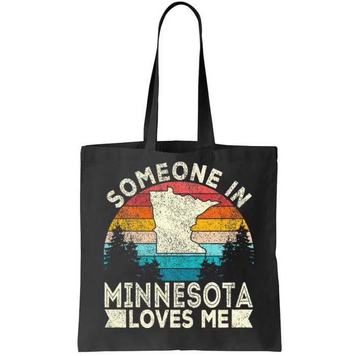 Someone In Minnesota Loves Me Retro Minnesota Tote Bag