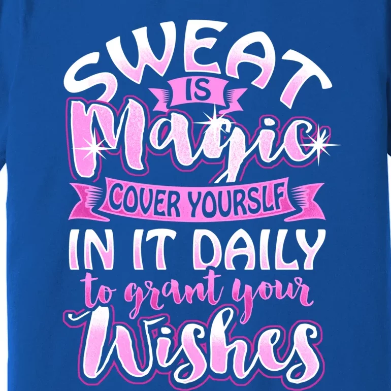 Sweat Is Magic Loves Yoga Practice Yogi Quote Namaste Zen Gift Premium T-Shirt