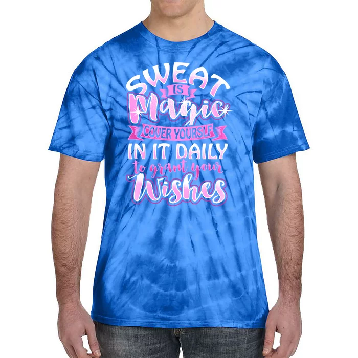 Sweat Is Magic Loves Yoga Practice Yogi Quote Namaste Zen Gift Tie-Dye T-Shirt