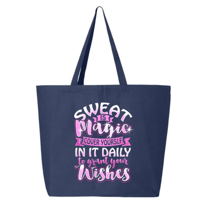 Sweat Is Magic Loves Yoga Practice Yogi Quote Namaste Zen Gift 25L Jumbo Tote