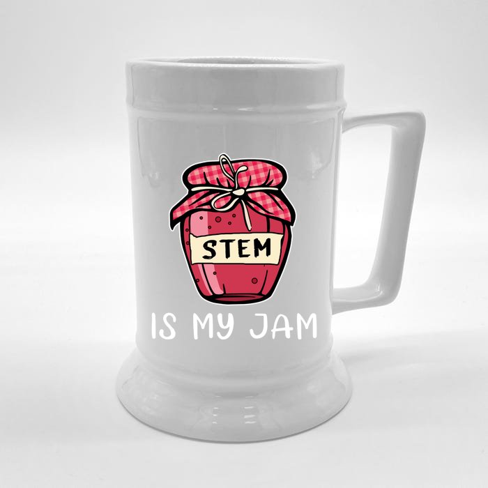 Stem Is My Jam Science Technology Engineering Math Gift Front & Back Beer Stein