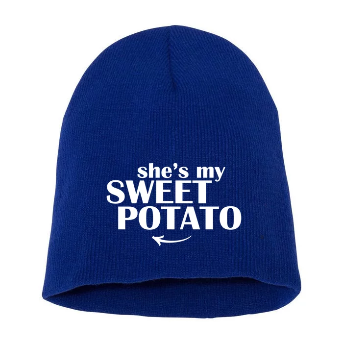 She Is My Sweet Potato I Yam Cute Couples Matching Funny Gift Short Acrylic Beanie