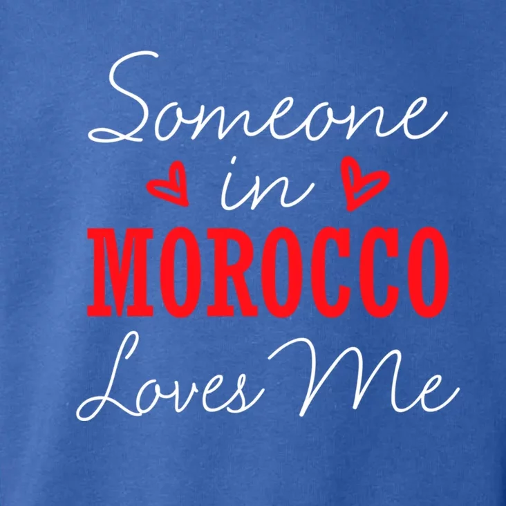 Someone In Morocco Loves Me Relationship Couple Rabat Funny Gift Toddler Hoodie