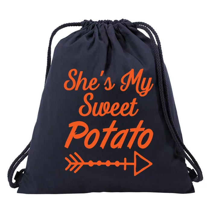 She Is My Sweet Potato I Yam Funny Couples Matching Gift Drawstring Bag