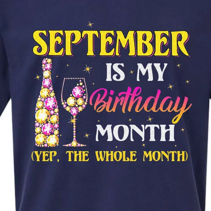 September Is My Birthday Month Yep The Whole Month Sueded Cloud Jersey T-Shirt